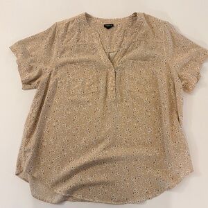 Torrid Beige Floral Harper Blouse